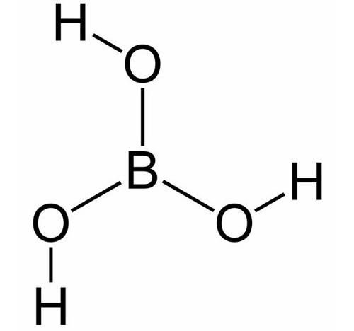 Borinska kislina se nanaša na nizko ogrožene snovi
