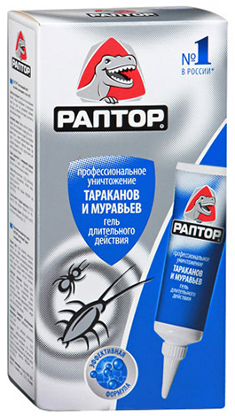 Raptor gel iz ščurkov in mravlje