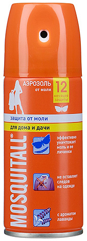 Mosquitall aerosol pomeni "zaščita pred mol"