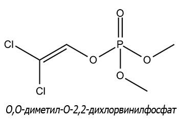 Dimethyldichlorvinylphosphate (abbreviated dichlophos)