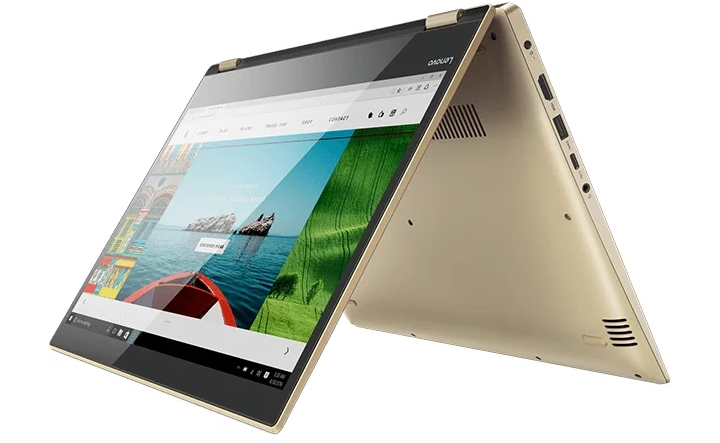 modèle Lenovo Yoga 520 14 (Intel Core i3 7130U 2700 MHz / 14" / 1920x1080 / 4 Go / 128 Go SSD / DVD non / Intel HD Graphics 620 / Wi-Fi / Bluetooth / Windows 10 Home)