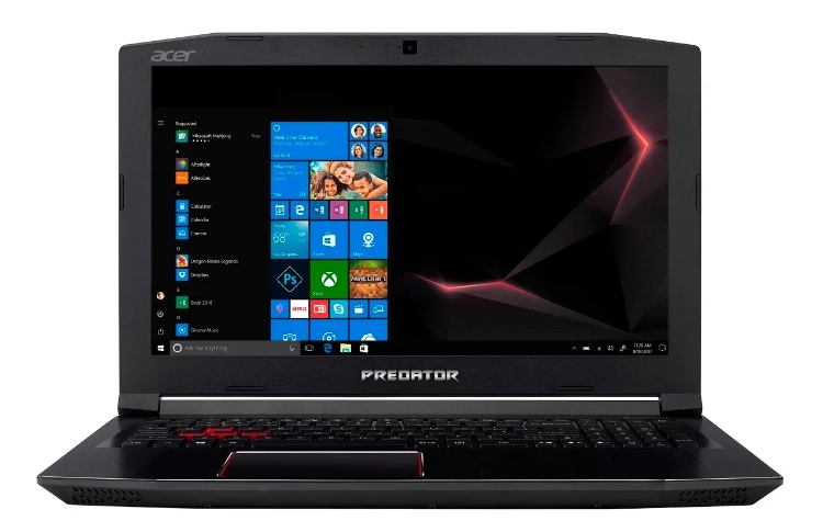 Acer Predator Helios 300 (PH315-51-58AX) (Intel Core i5 8300H 2300 MHz / 15.6" / 1920x1080 / 16GB / 1128GB HDD + SSD / DVD no / NVIDIA GeForce GTX 1060 / Wi-Fi / Bluetooth / Linux) pour les jeux