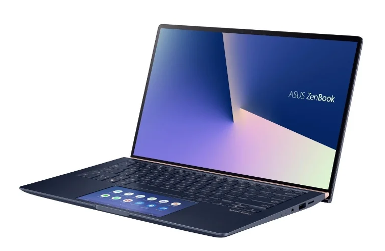 ultrabook ASUS ZenBook 14 UX434FL-DB77 (Intel Core i7 8565U 1800 MHz / 14" / 1920x1080 / 16 Go / 512 Go SSD / DVD non / NVIDIA GeForce MX250 / Wi-Fi / Bluetooth / Windows 10 Pro)