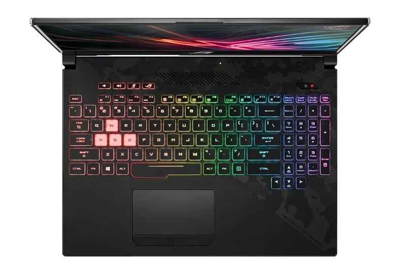 modèle ASUS ROG GL504GM-ES329T (Intel Core i5 8300H 2300MHz / 15.6" / 1920x1080 / 8GB / 256GB SSD / 1000GB HDD / DVD no / NVIDIA GeForce GTX 1060 6GB / Wi-Fi / Bluetooth / Windows 10 Home)