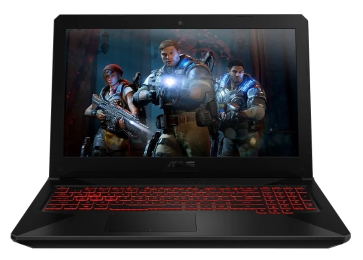 ASUS TUF Gaming FX504GD (Intel Core i5 8300H 2300 MHz / 15.6" / 1920x1080 / 8GB / 256GB SSD / DVD no / NVIDIA GeForce GTX 1050 / Wi-Fi / Bluetooth / Windows 10 Home) jusqu'à 50