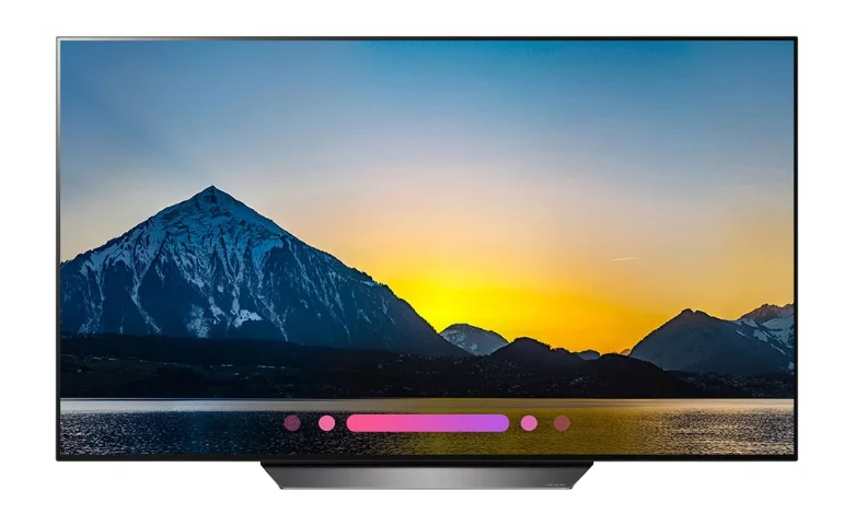 LG OLED55B8P vitré