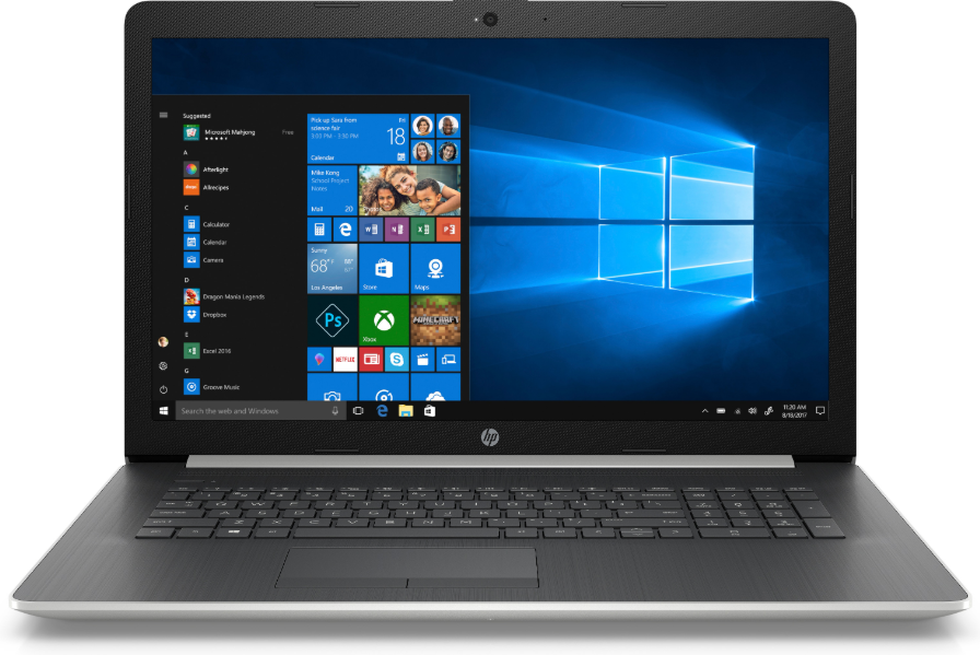 HP 17-by1034ur (Intel Core i5 8265U 1600 MHz / 17,3" / 1920x1080 / 8 Go / 1000 Go HDD / DVD-RW / Intel UHD Graphics 620 / Wi-Fi / Bluetooth / Windows 10 Home) 17 pouces