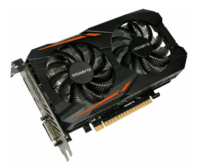 GIGABYTE GeForce GTX 1050 Ti 1316 MHz PCI-E 3.0 4096 Mo 7008 MHz 128 bits DVI HDMI HDCP OC