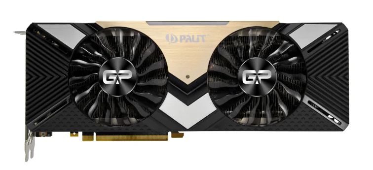 Palit GeForce RTX 2080 Ti 1350 MHz PCI-E 3.0 11264 Mo 14000 MHz 352 bits HDMI HDCP double