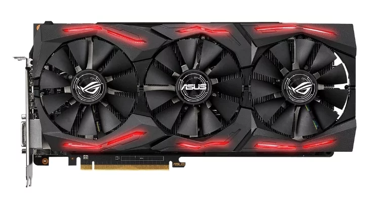 ASUS Radeon RX Vega 64 1590 MHz PCI-E 3.0 8192 Mo 1890 MHz 2048 bits DVI 2xHDMI HDCP Strix Gaming OC