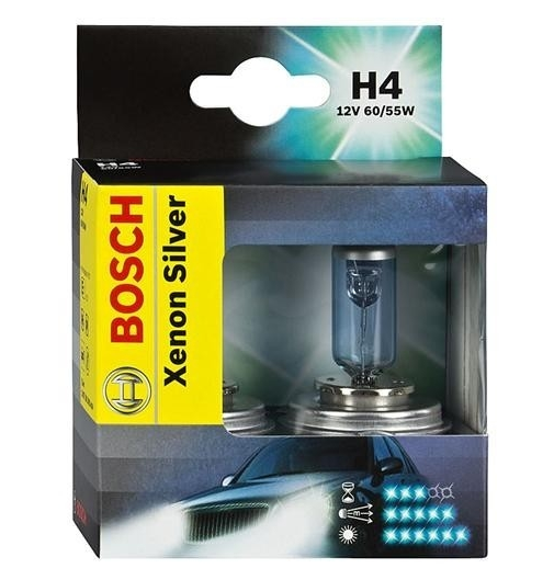 BOSCH H4 Xenon Argent 12V 60 / 55W