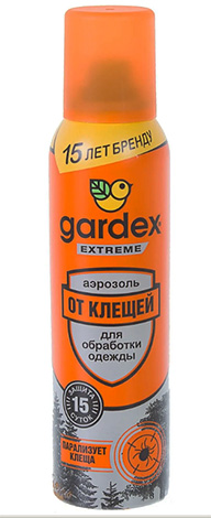 Aerosol iz Gardex ekstremnih klopov