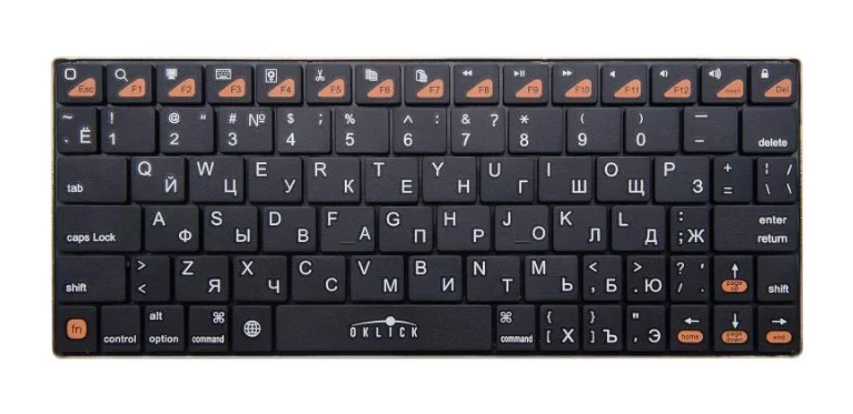 Clavier sans fil Oklick 840S noir Bluetooth