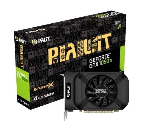 Palit GeForce GTX 1050 Ti 1290 MHz PCI-E 3.0 4096 Mo 7000 MHz 128 bits DVI HDMI HDCP StormX