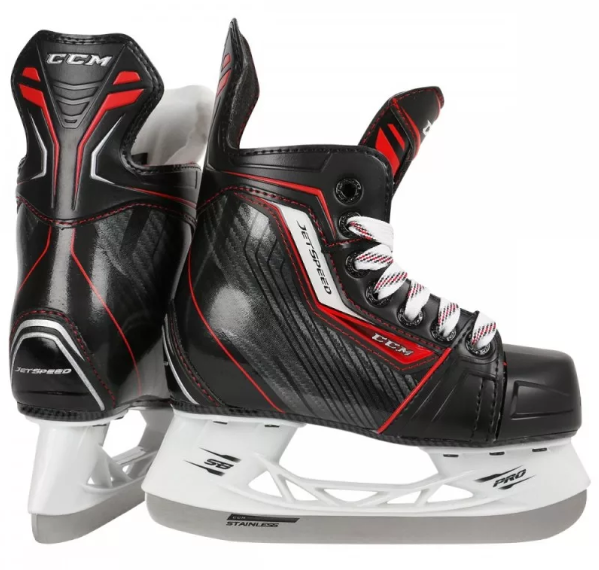 Patins de hockey sur glace CCM JetSpeed ​​pour enfants pour garçons