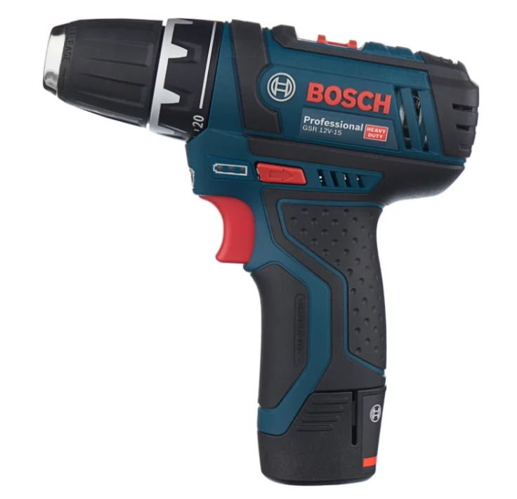 Boîtier BOSCH GSR 12V-15 2.0Ah х2 30 Nm