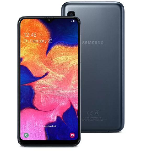 Samsung Galaxy A10 sous 20