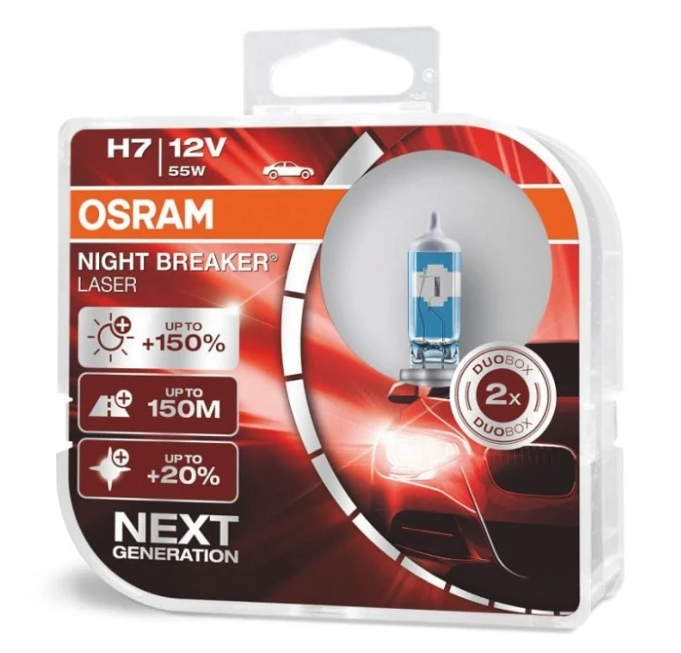 Osram NIGHT BREAKER LASER H7 64210NL-HCB 12V 55W 2 pcs.