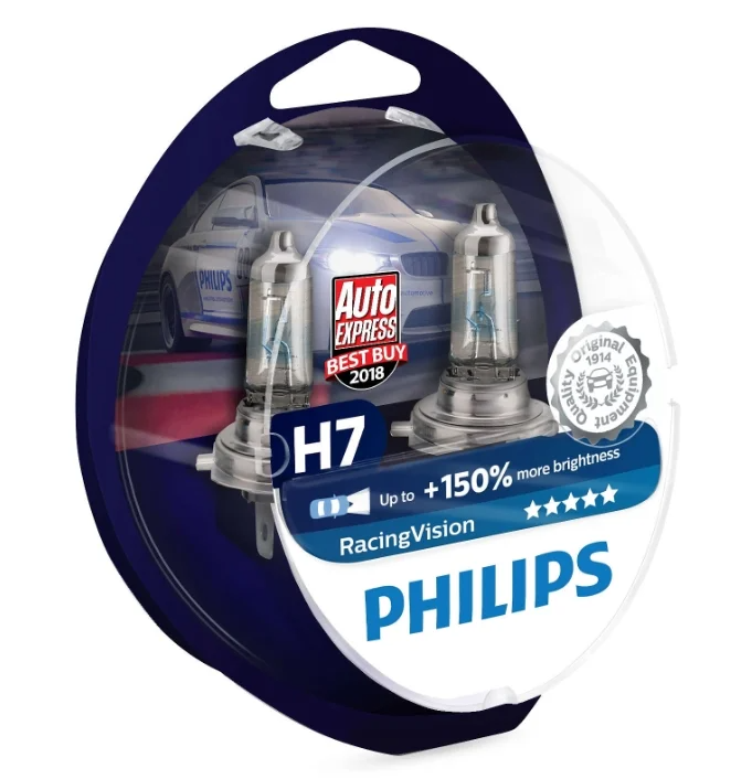 Philips RacingVision + 150% 12972RVS2 H7 12V 55W 2 pièces