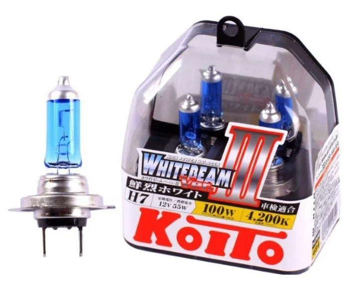 KOITO Whitebeam III H7 P0755W 4200K 12V 55W (100W) 2 pièces.