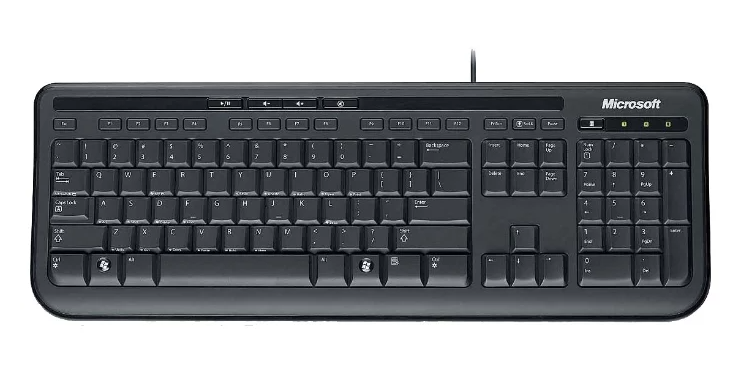 Clavier filaire Microsoft 600 noir USB